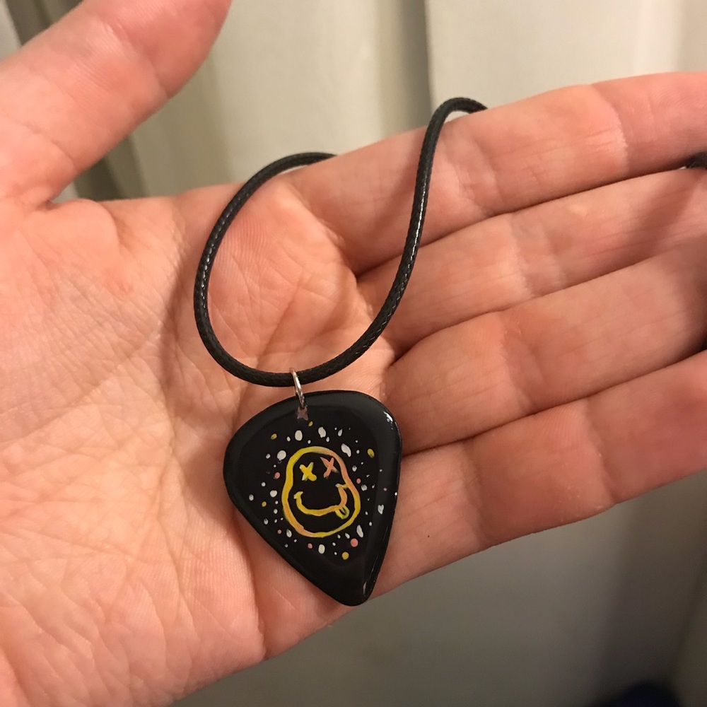 COPY: guitar pick necklace